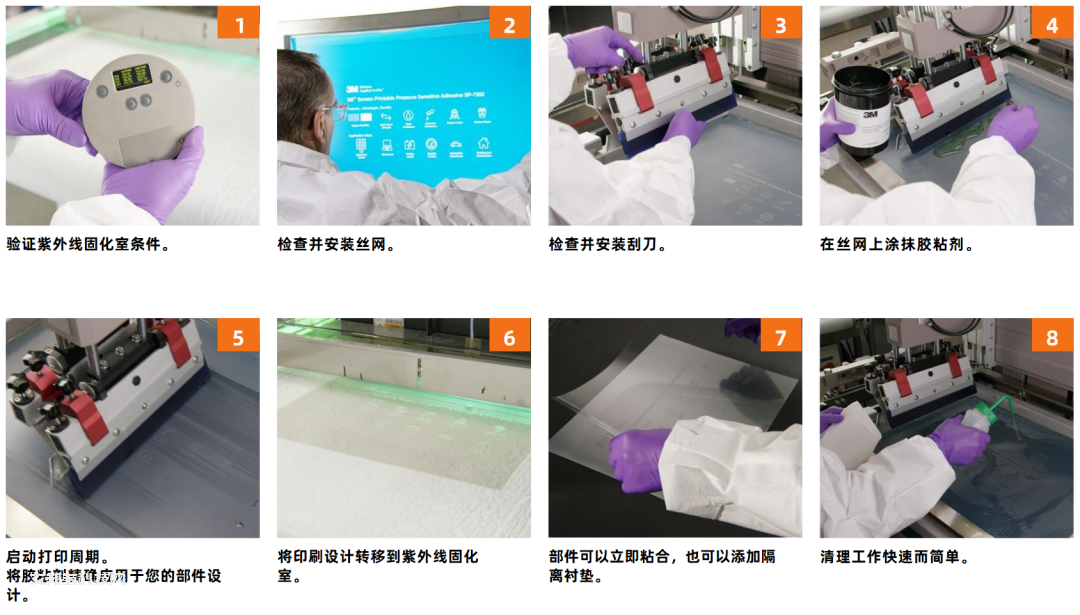 3M™ SP7202-可UV固化的丝网印刷压敏胶