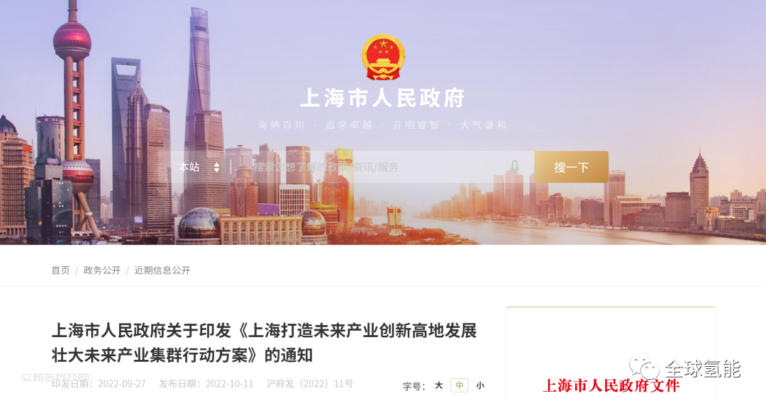 政策| 上海推动燃料电池等关键材料创新，重庆两政策推进成渝氢走廊