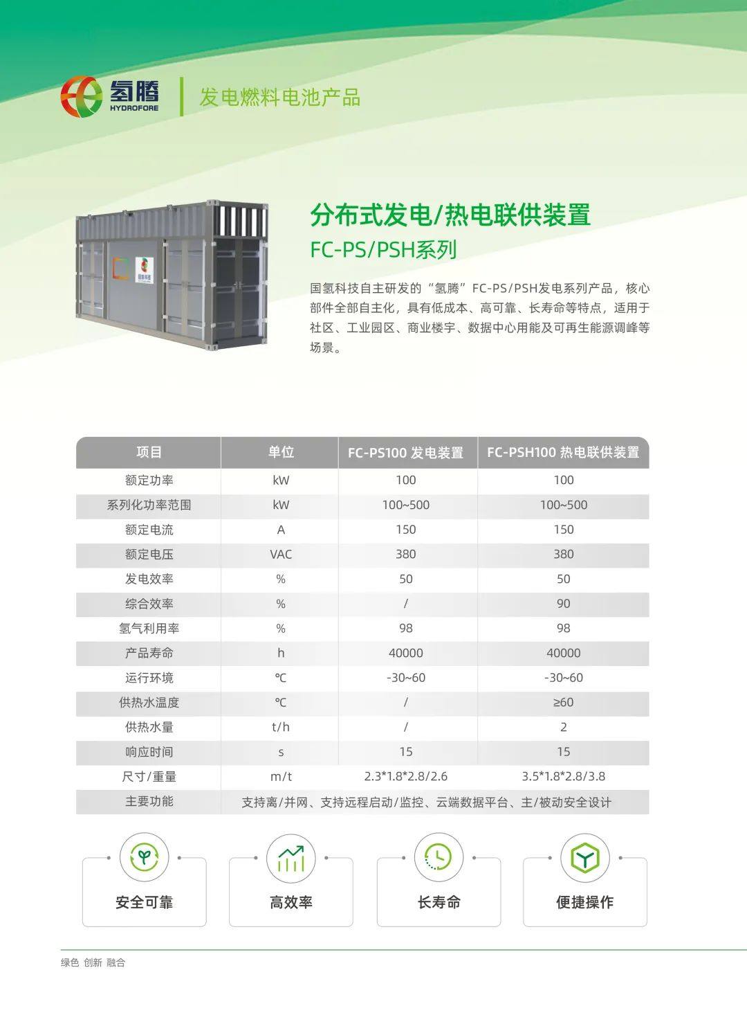 正式發布！國氫科技發電燃料電池、空冷燃料電池產品