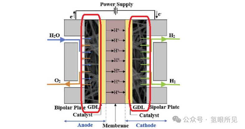 PEM电解堆——GDL和BP组件衰减机理以及缓解策略